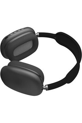P9 Pro Max Kablosuz 5.0 Mikrofonlu Bluetooth Kulaklık Siyah 2024 Vers Kafa Üstü Gerçek Yastıklı Image 3