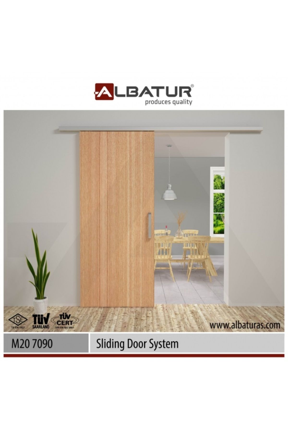 Albatur Sürme Kapı SistemiM20 7090 - (80 KG 2...