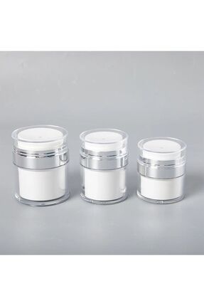 Doldurulabilir Pompalı Vakumlu Krem Kutusu Image 1