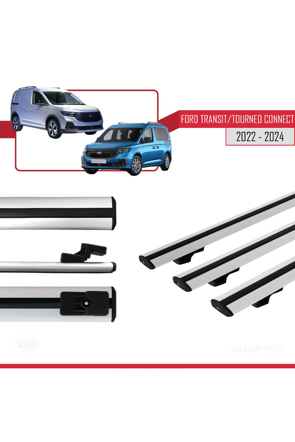 Ford Transit/tourneo Connect 3 2022 Ve Sonrası Ile Uyumlu Basıc Model Universal Ara Atkı Tavan Barı