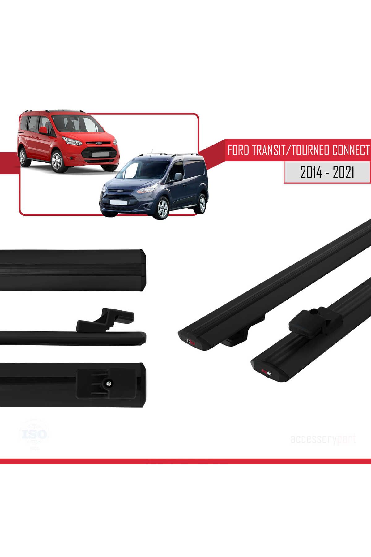 Ford Transit/tourneo Connect 2 2014-2021 Arası Ile Uyumlu Basıc Model Universal Ara Atkı Tavan Barı