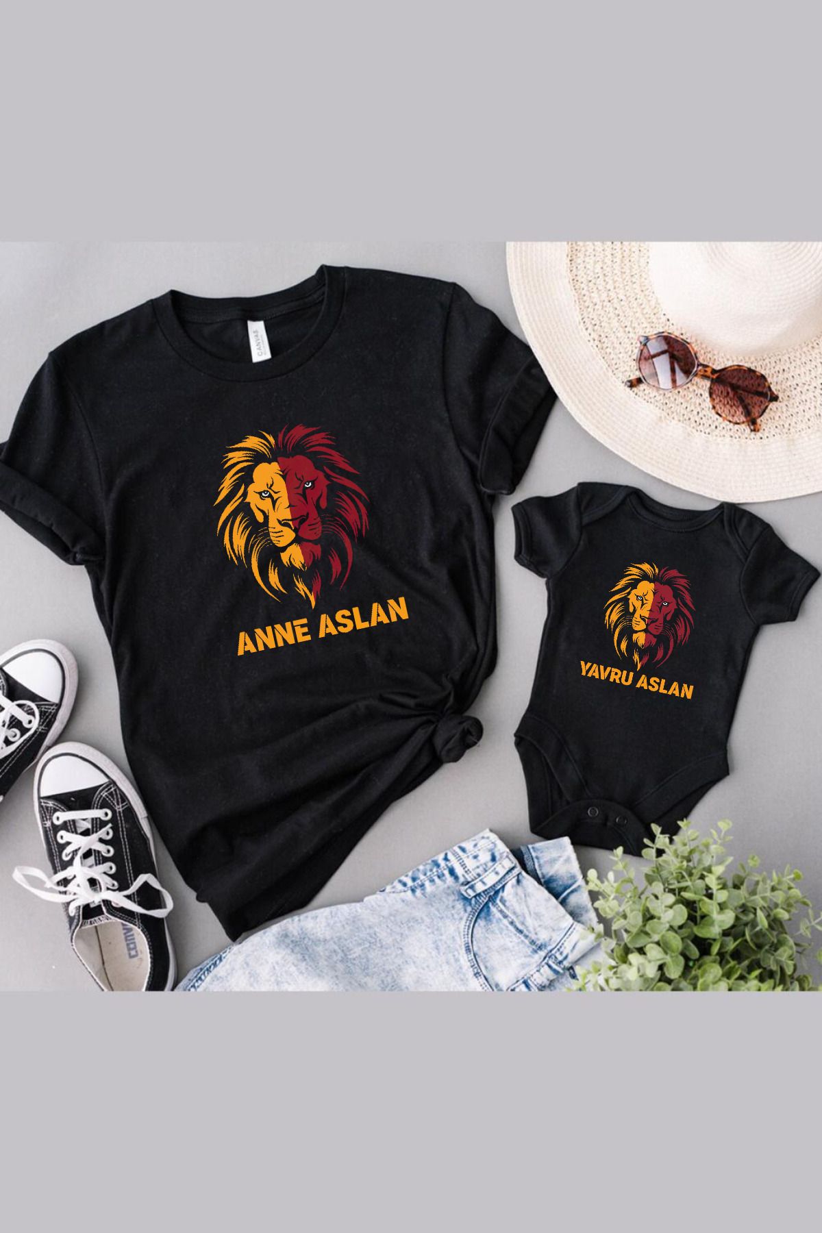 Tshirthane Leon Anne YavruAslan Anne Oğul Kız...