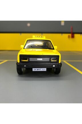 Murat 131 Taksi 1/36 Ölçek *c&c Model Garage* Çek Bırak Diecast Metal Model Oyuncak Araba Image 1