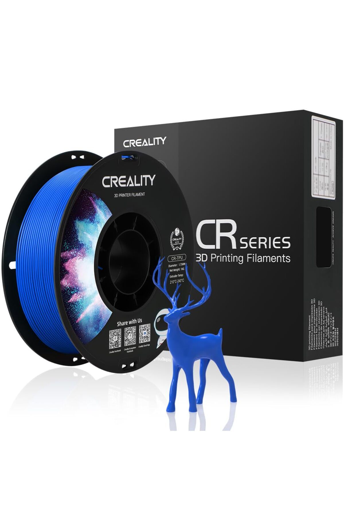 Creality Cr-tpu Filament Mavi1.75mm 1kg