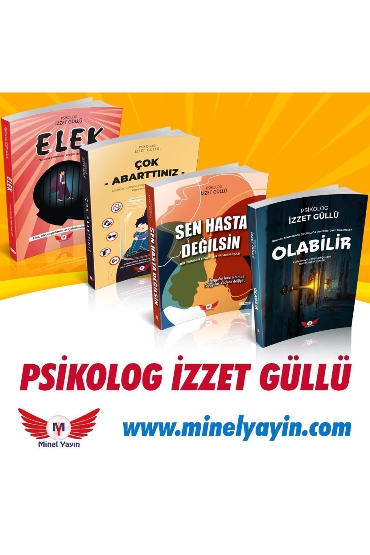 Minel YayınPSİKOLOG İZZETGÜLLÜ 4 KİTAP