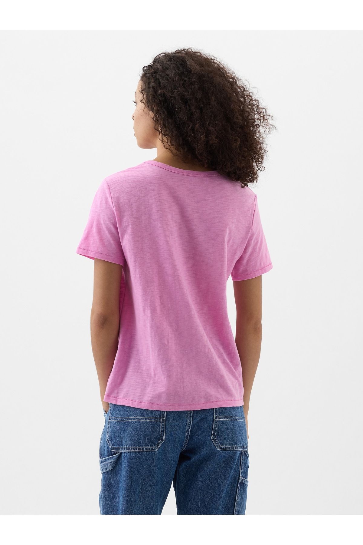 Kadın Pembe Logo T-shirt