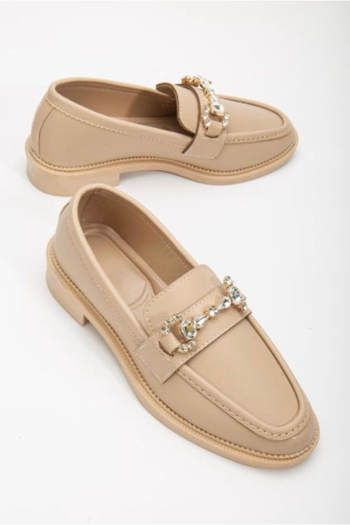 Hco Taşlı Kadın Loafer Babet