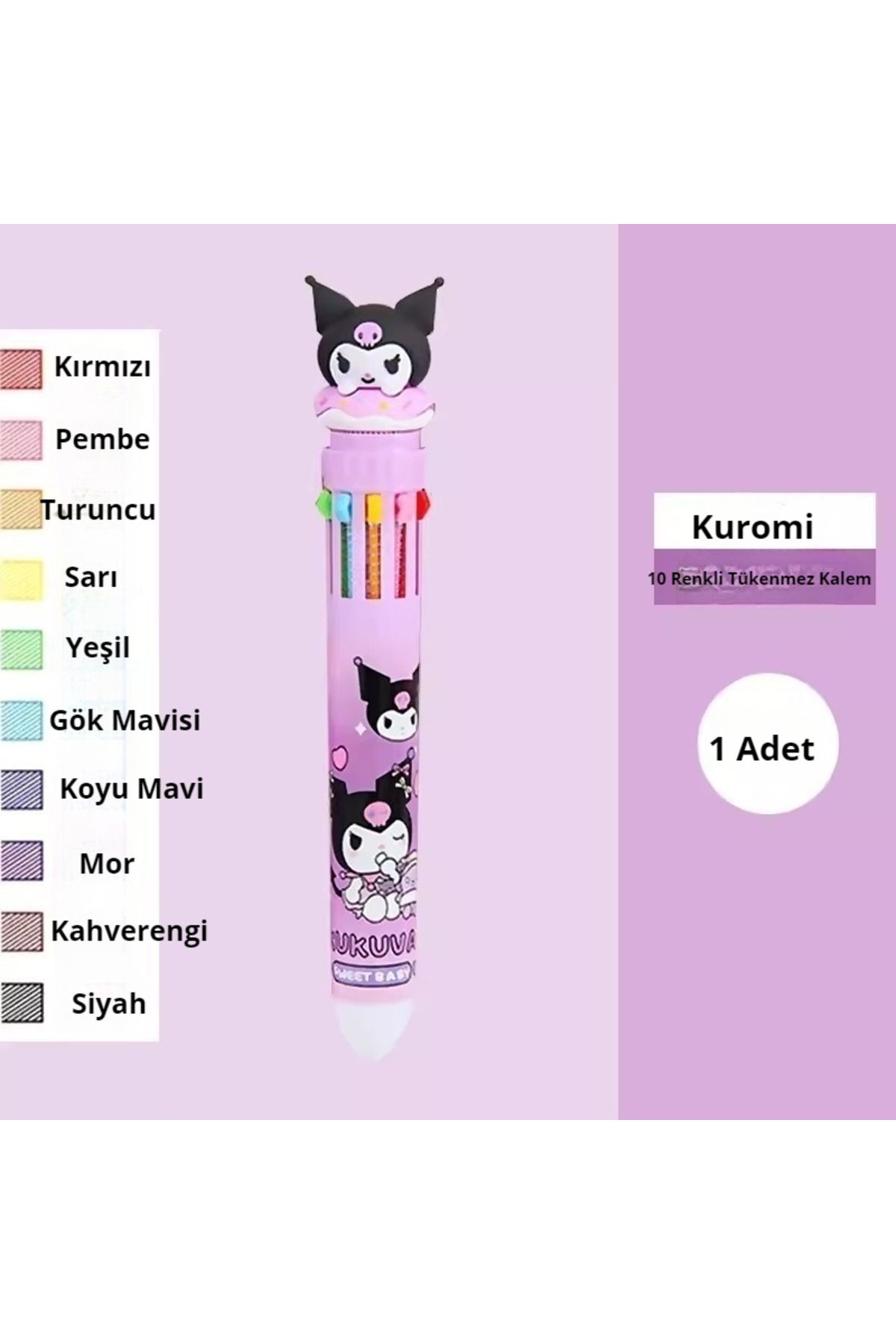 MAVIGOK Sanrio Characters 10Renkli Tükenmez K...