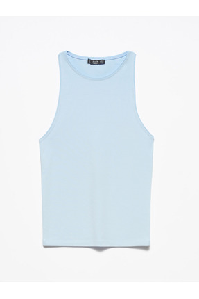 3694 Halter Yaka T-shirt-mavi Image 0