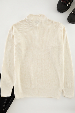 Bej  Fitted Triko Kazak TMNAW25KZ00064 Image 3