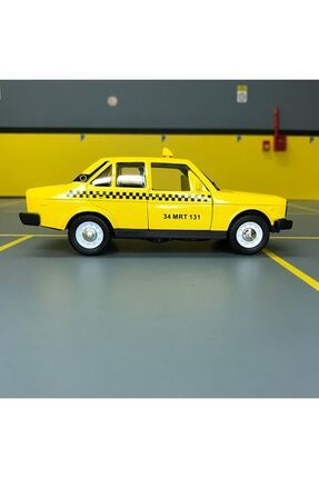 Murat 131 Taksi 1/36 Ölçek *c&c Model Garage* Çek Bırak Diecast Metal Model Oyuncak Araba Image 2