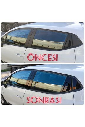 Renault Clio 4 Arka Kelebek Cam Olan Model Için Parlak Siyah Kapı Sütunları Image 1