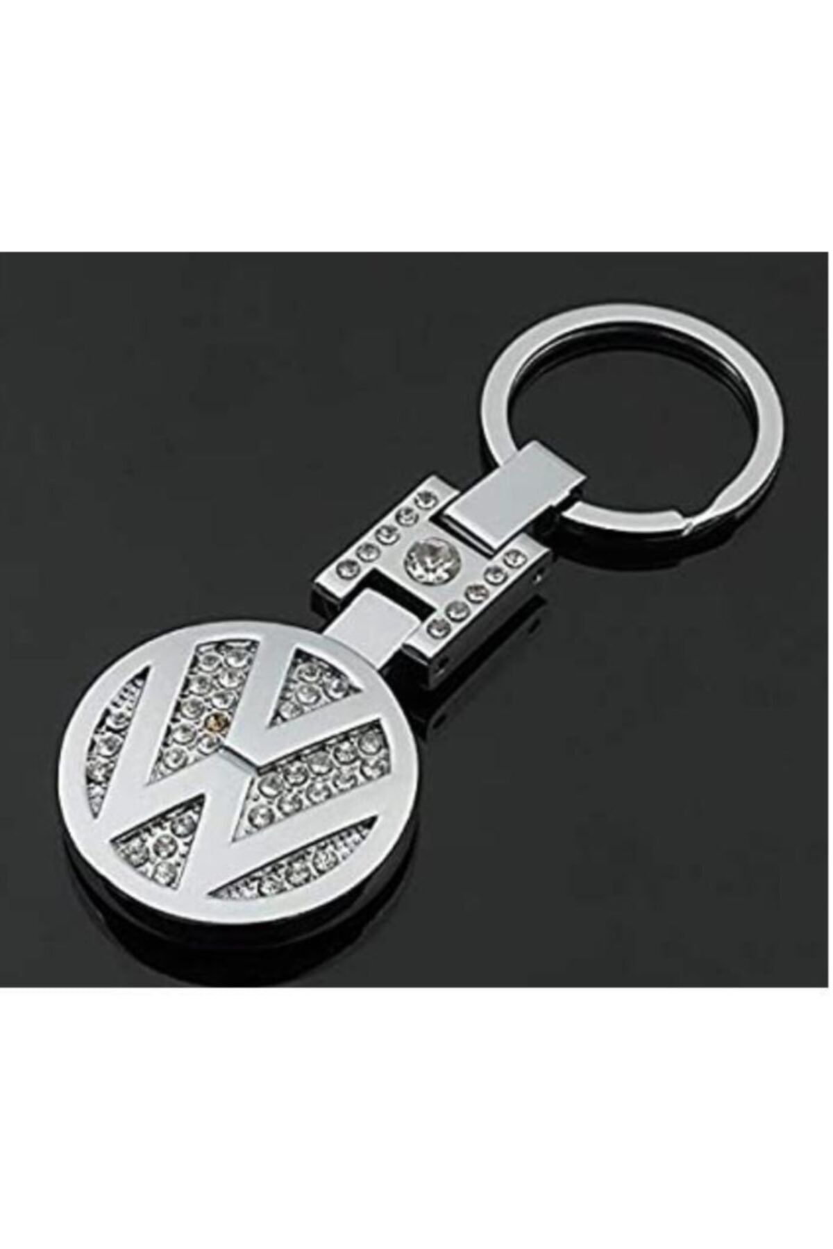 idealaksesuar Volkswagen Stoned Metal Auto Keychain Car Keychain