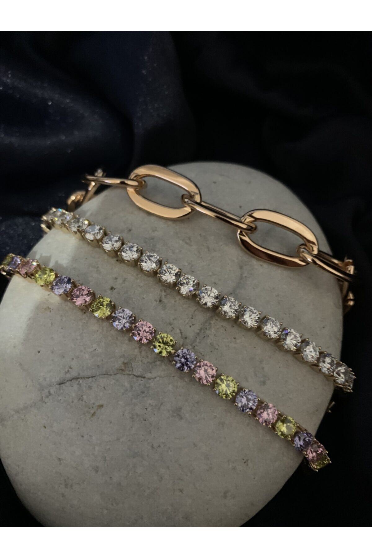Madame Jewellery Tamtur Renkli Taşlı Bileklik