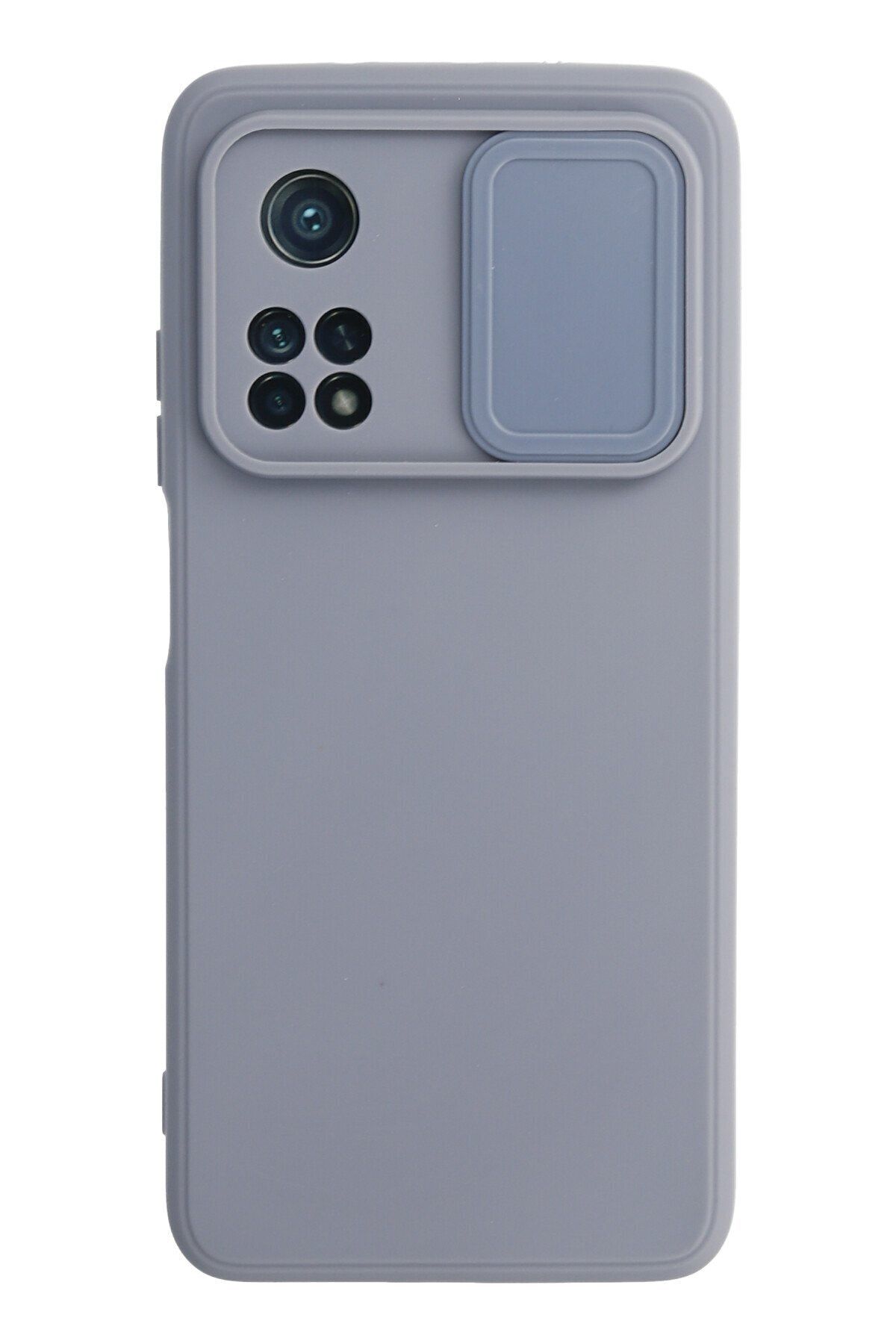 Kupa Xiaomi Mi 10t Pro Kılıf Kamera Sürgülü Renkli Silikon Tam Korumalı Kapak