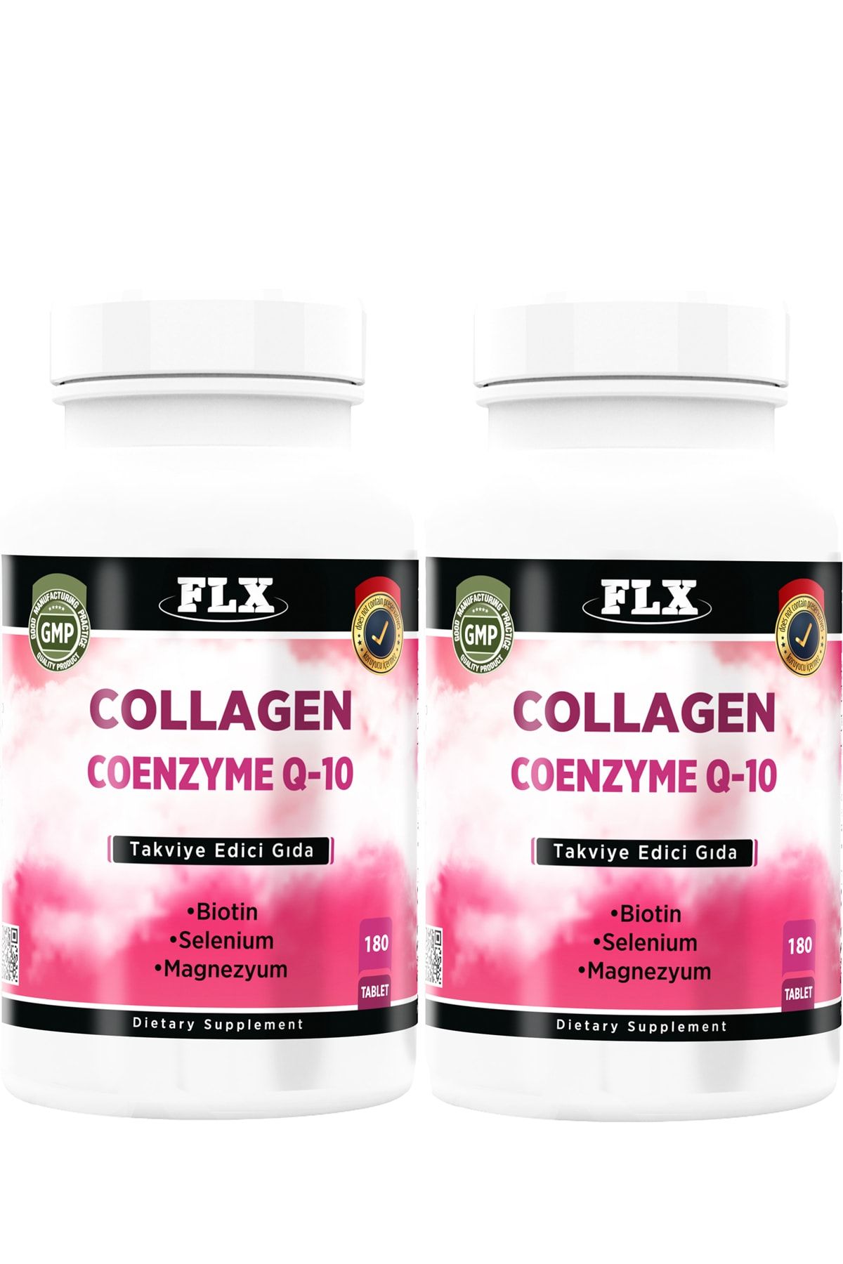 FLX Hidrolize Kollajen Koenzim Biotin Selenyum 180 Tablet X 2 Kutu