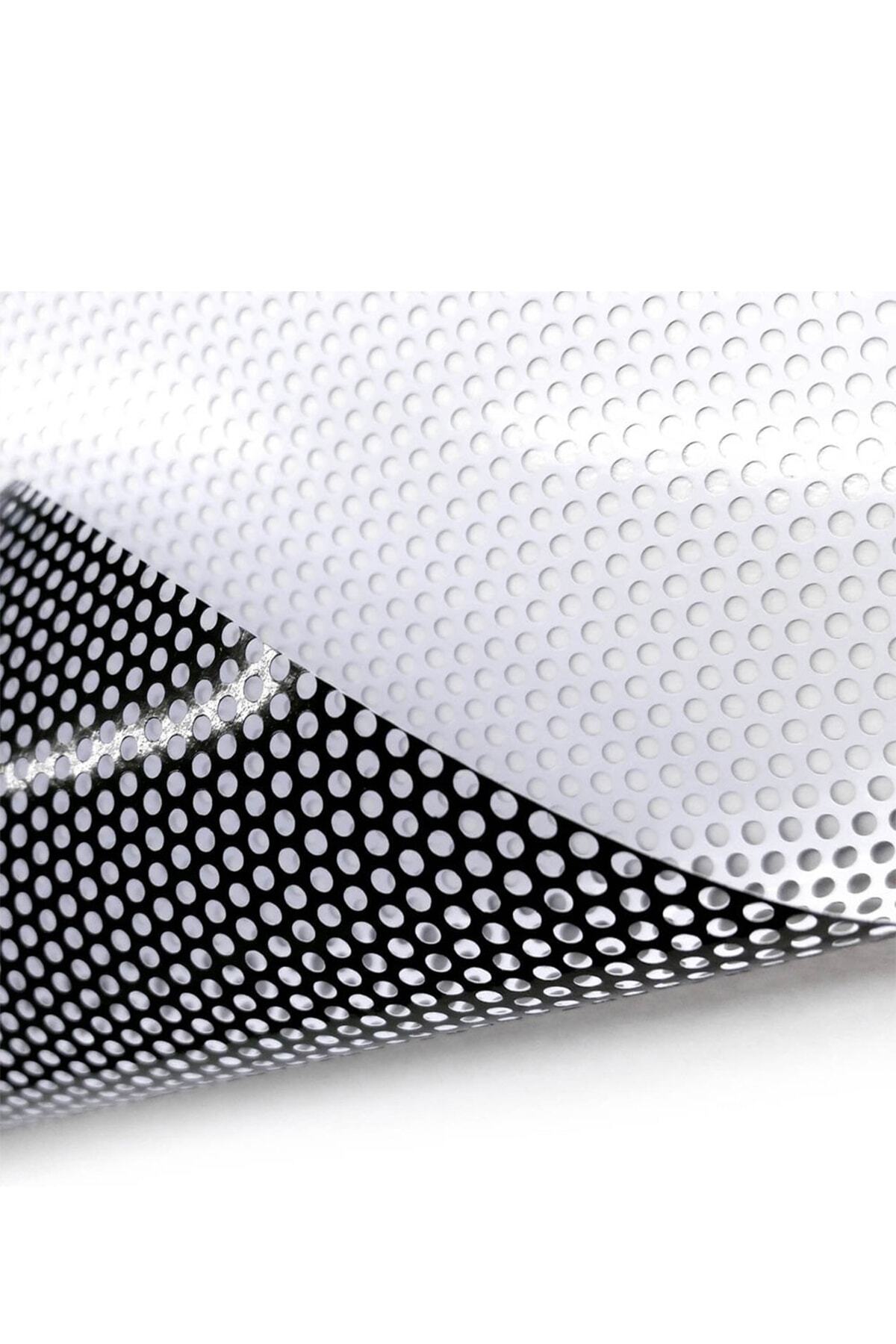 KRCDİJİTAL One Way Vision Arkası Siyah Delikli Yapışkanlı Folyo 106cm X 1mt