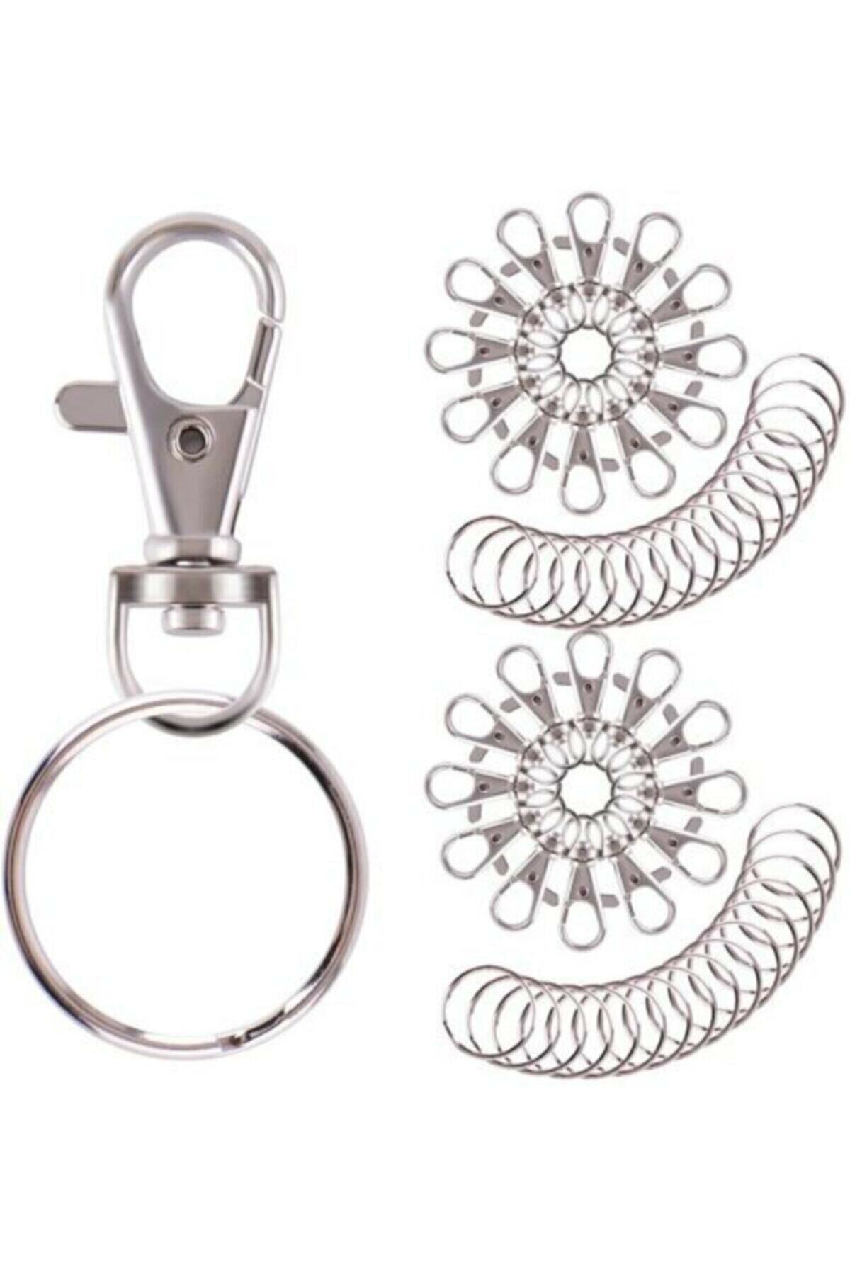 Aklar Çanta (200 Adet) Istakoz Anahtarlık Ve (200 Adet) 3 Cm Anahtarlık Halkası