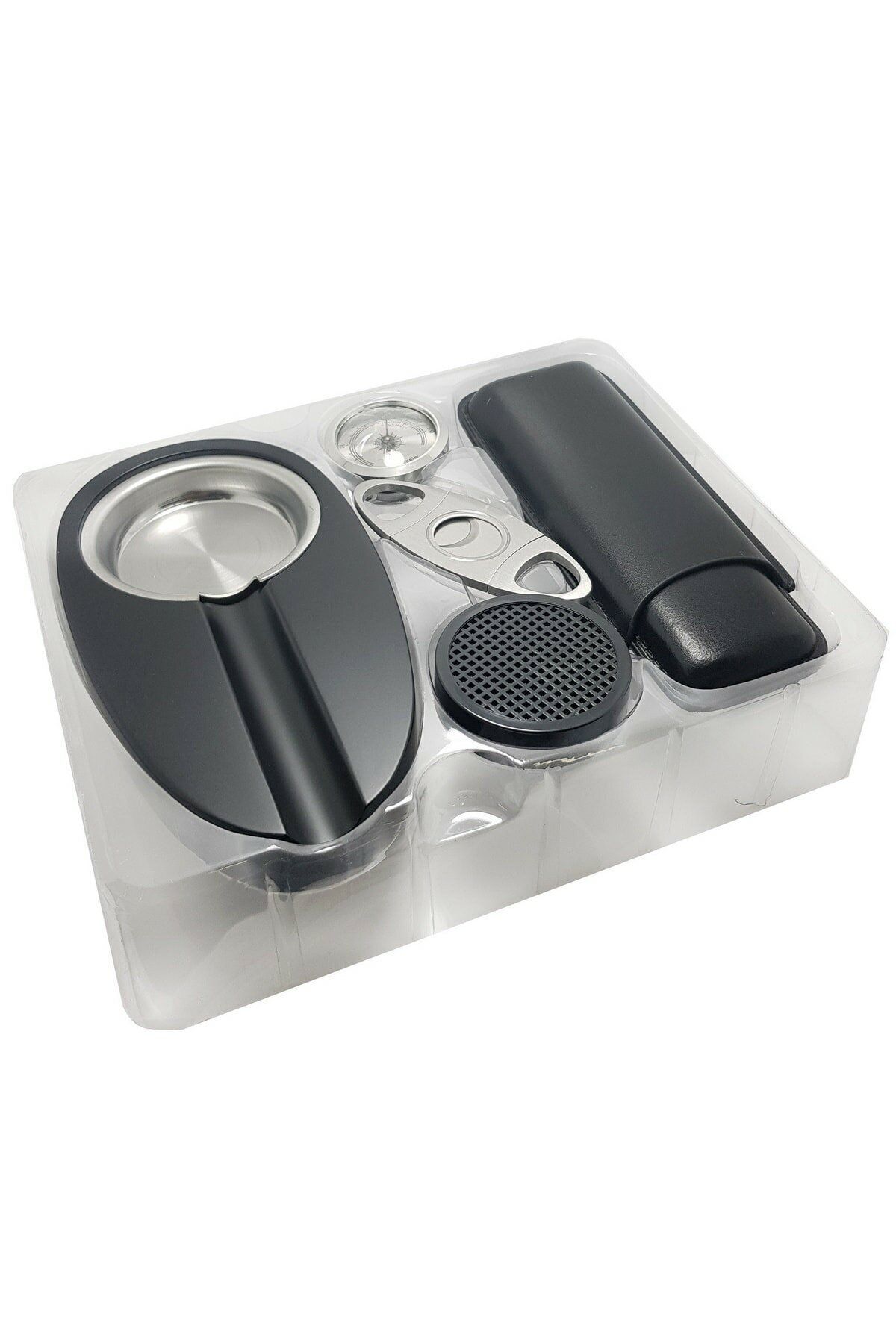 COHİBA Humidor Puro Kutusu Küllük Makas Kılıf Set