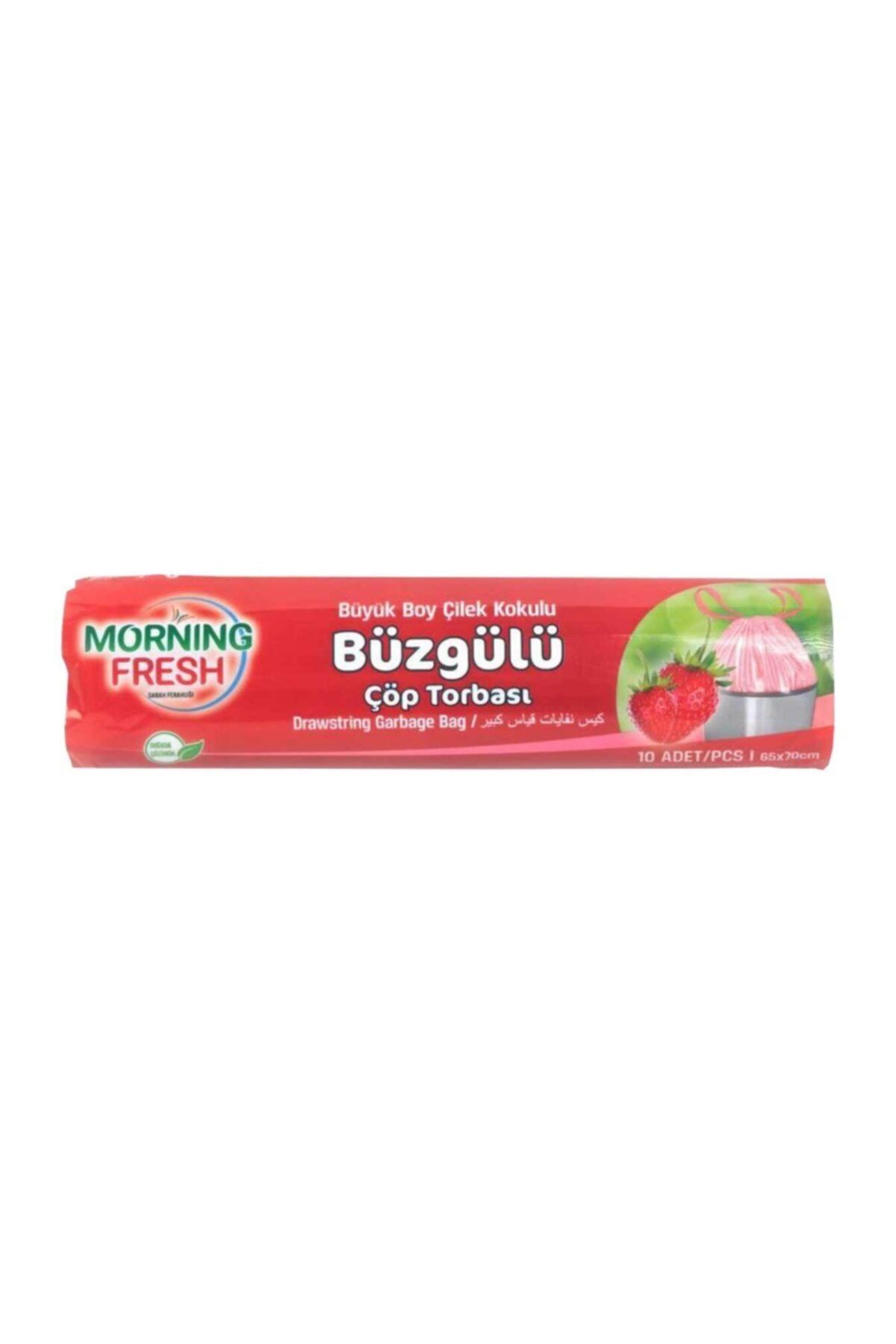 Morning Fresh Çilek Kokulu Orta Boy Büzgülü Çöp Poşeti 10 Lu