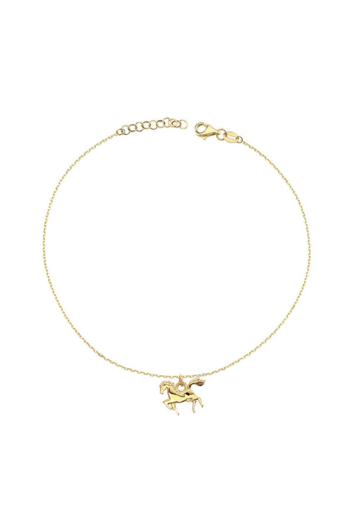 Lilarote Pırlanta Kadın Altın At Hal Hal Bileklik