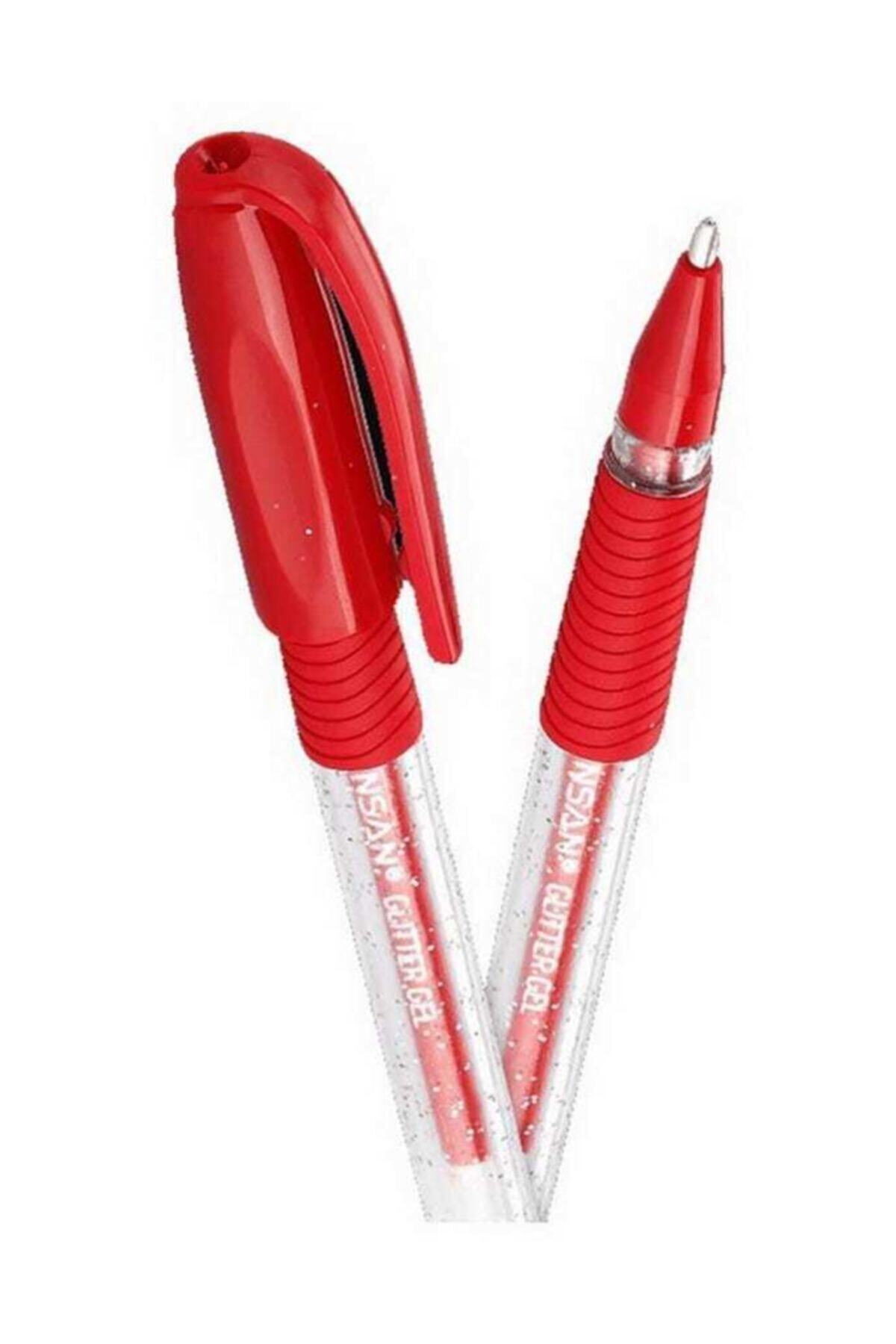 Pensan Glitter Simli Jel Kalem 1.0 Mm Kırmızı