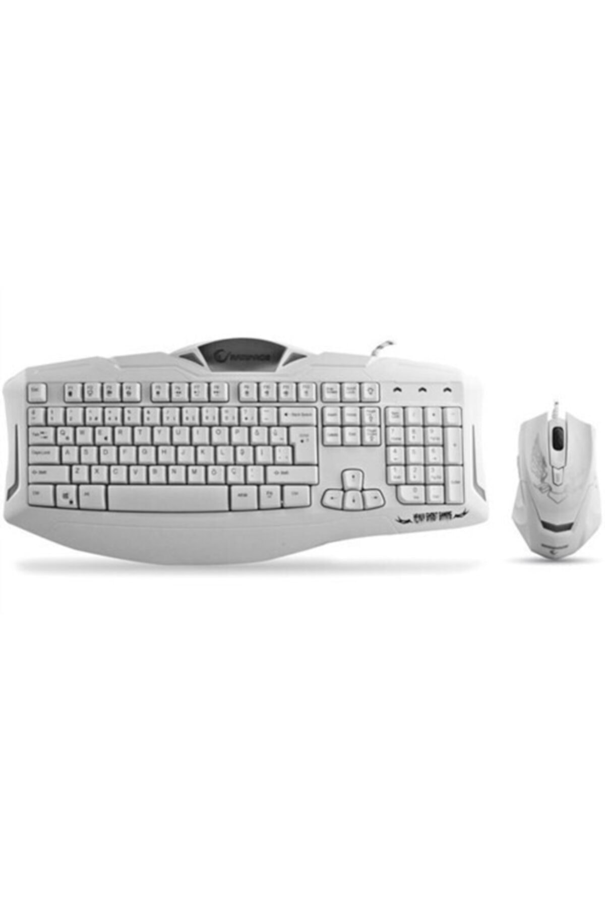 Everest Rampage Km-r5 3 Farklı Aydınlatmalı Beyaz Oyuncu Klavye Mouse Set (14260)