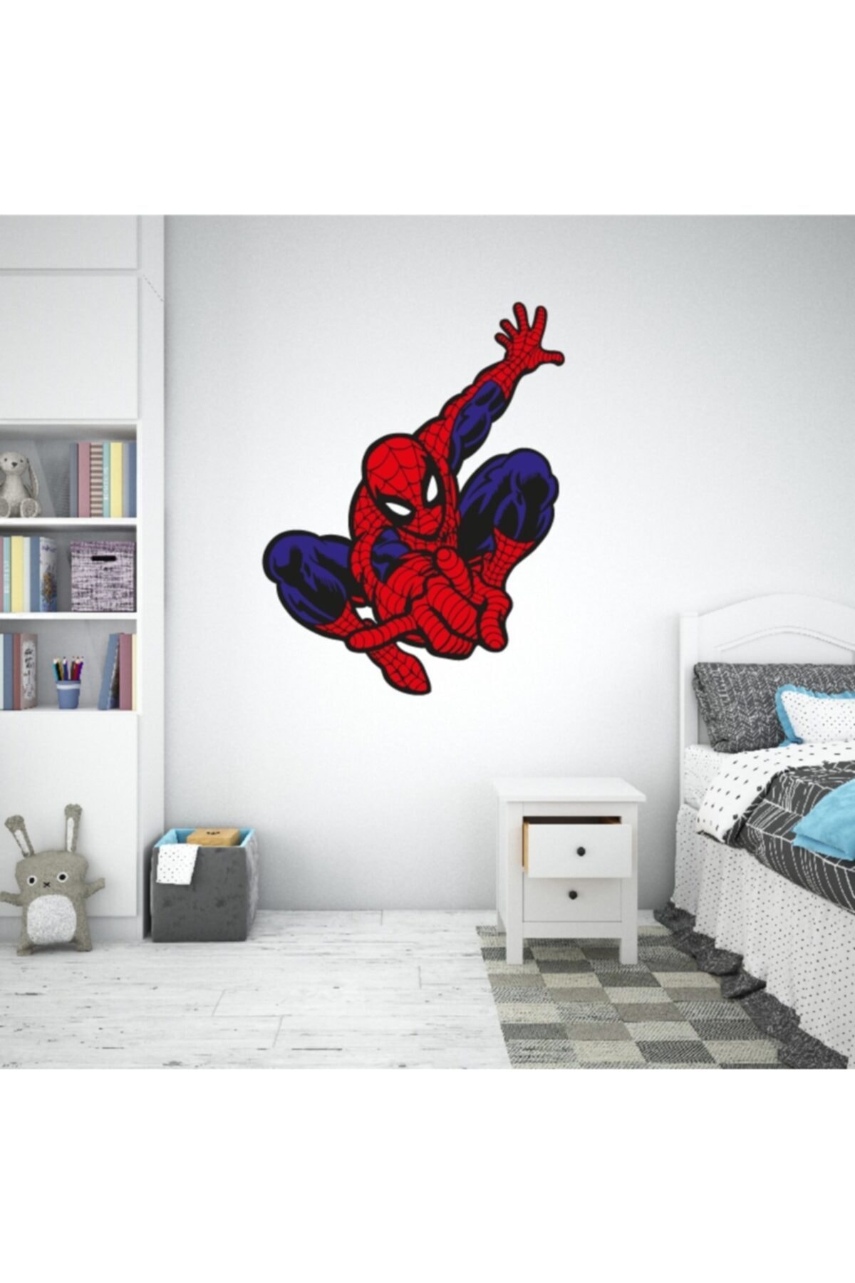 Sepet Yıldızı Spiderman Dekoratif Duvar Sticker