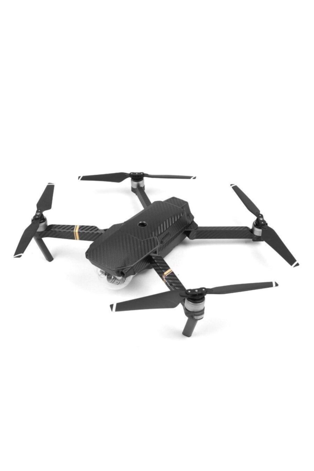 Profisher Dji Mavic Pro Için Siyah Karbon Grafik Su Geçirmez Pvc Cilt Çıkartma Full Set