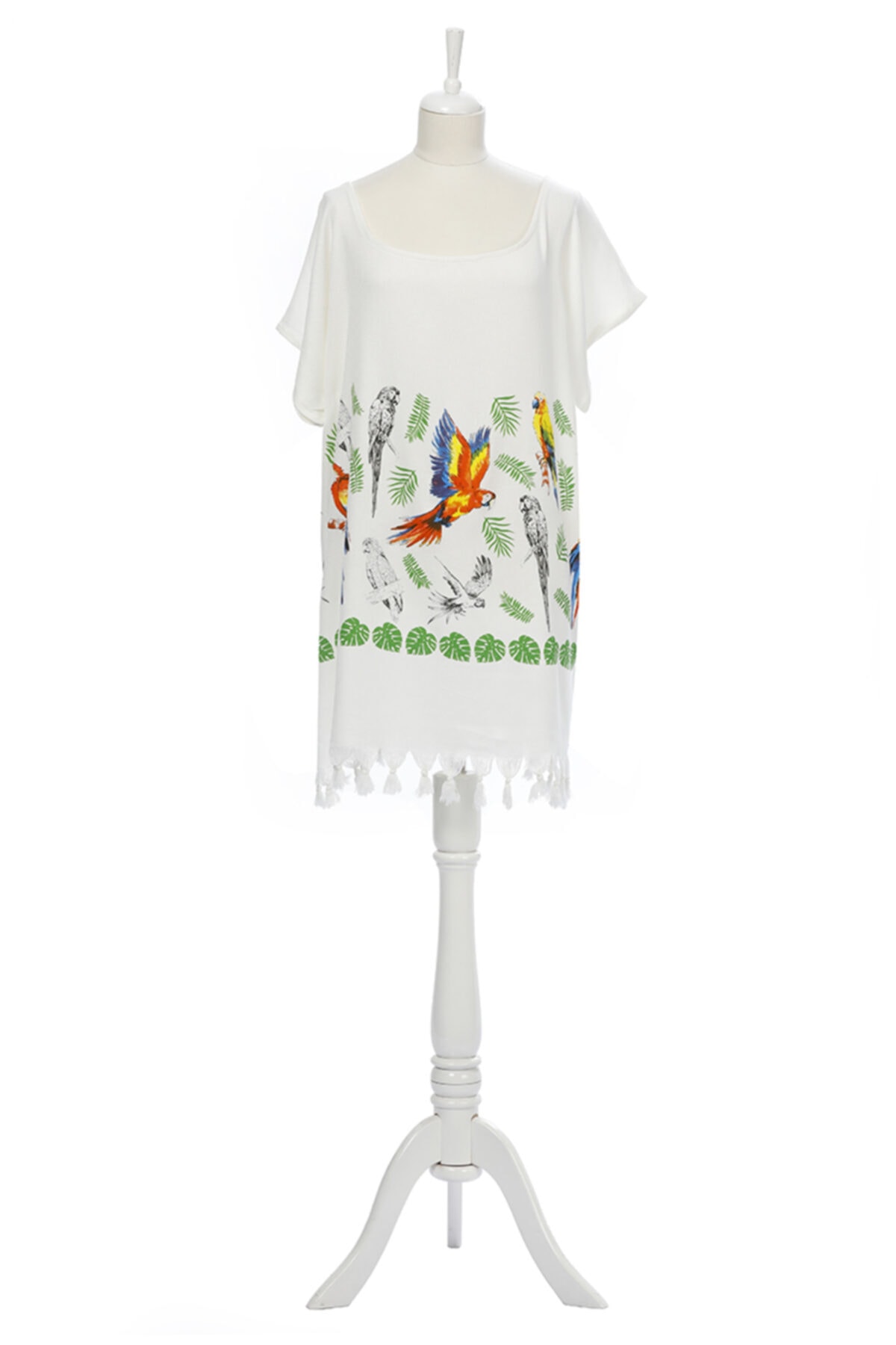 FLORETTA Papağan Peştemal Plaj Elbisesi S/m Beden