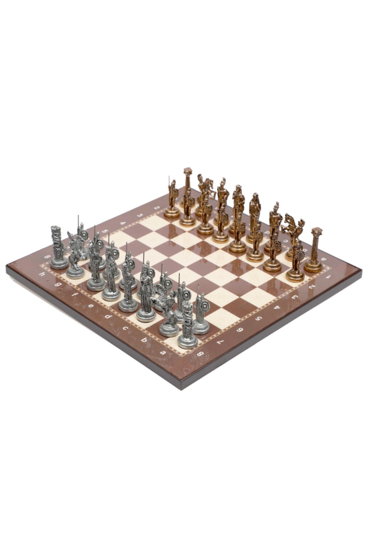 elife Es15002 Lüks Metal Döküm Satranç Takımı Sparta Vs. Pers Savaşları Askerleri No:2 (bronz Renk)