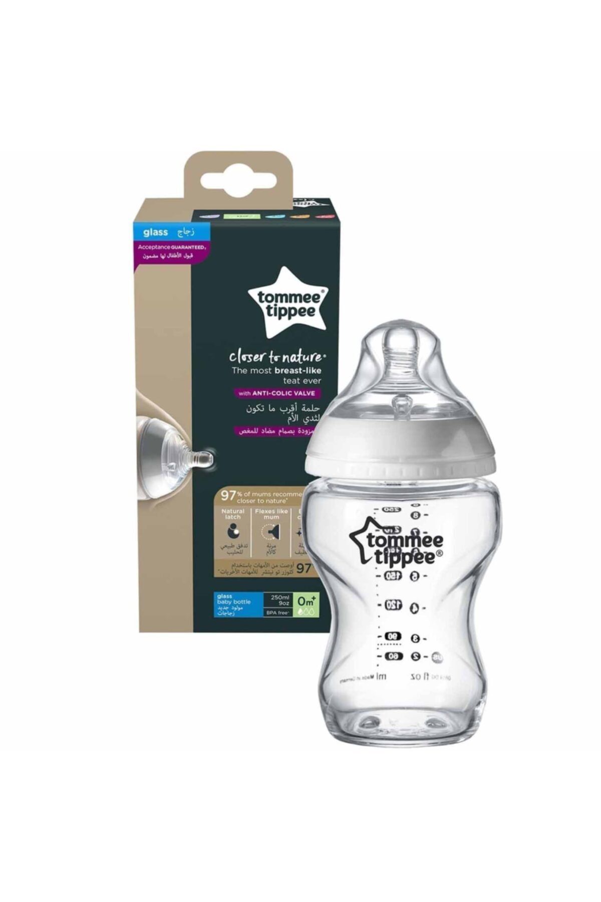tommee tippee Closer To Nature Cam Biberon 250 ml