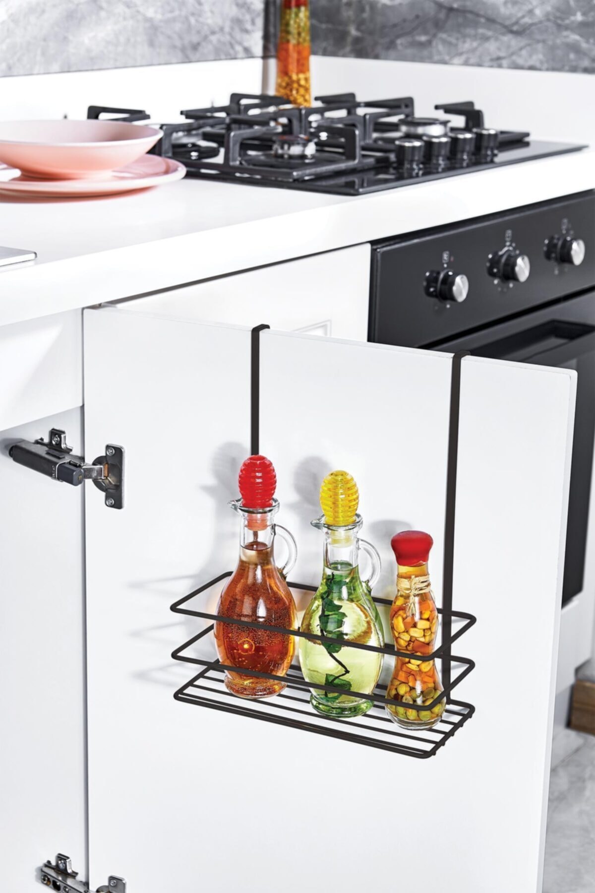 Okyanus Home Askılı Dolap İçi Siyah Organizer 24*10 cm