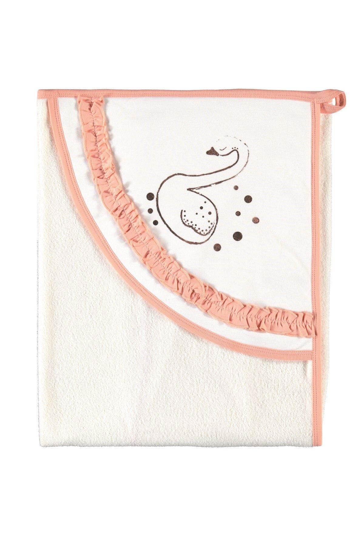 Bibaby Pink Royal Kız Bebek Banyo Duş Havlusu 85*90 Cm