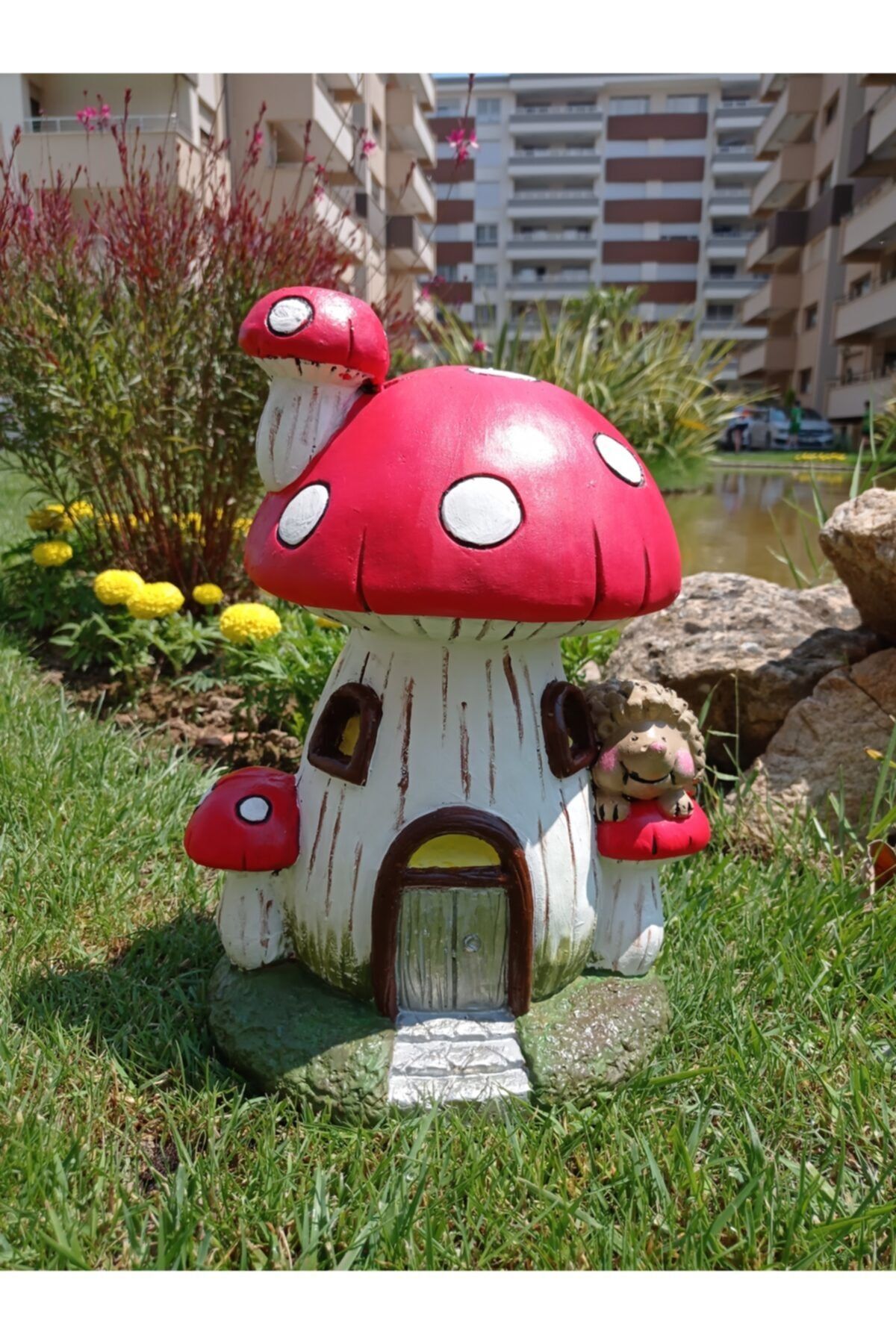 BilgeCe hoMe Mantar Ev Bahçe Heykeli