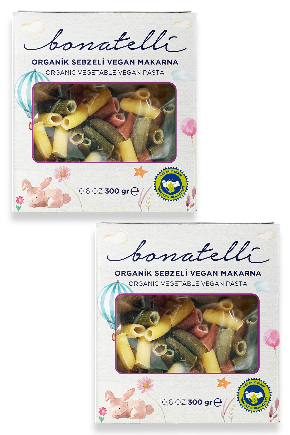 Bonatelli 2 Li Organik Sebzeli Vegan Makarna (YUMURTASIZ)