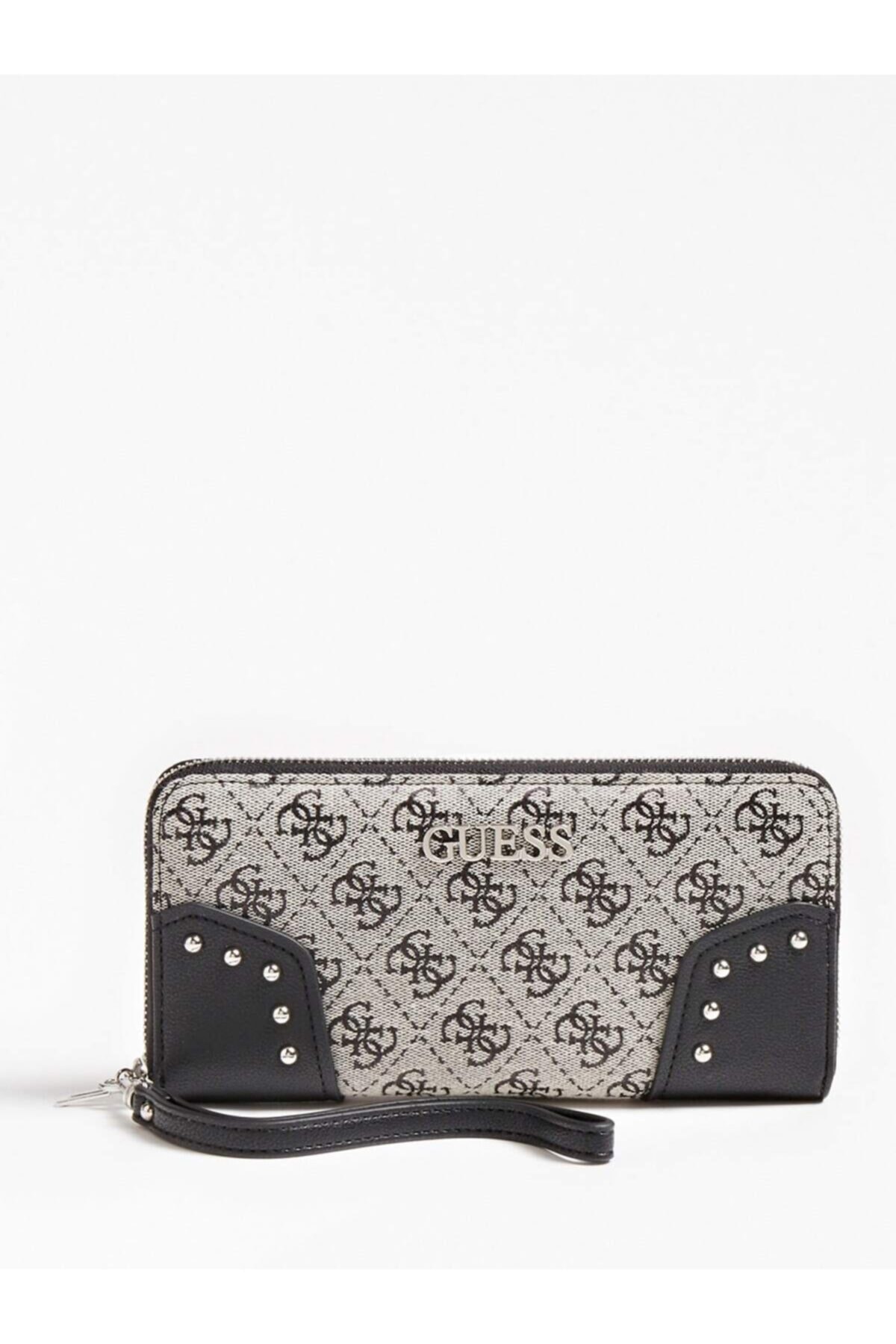 Guess Kadın / Kız Cüzdan & Kartlık Swsy81 Frankıe Slg Large Zı Small Leather Goods Black