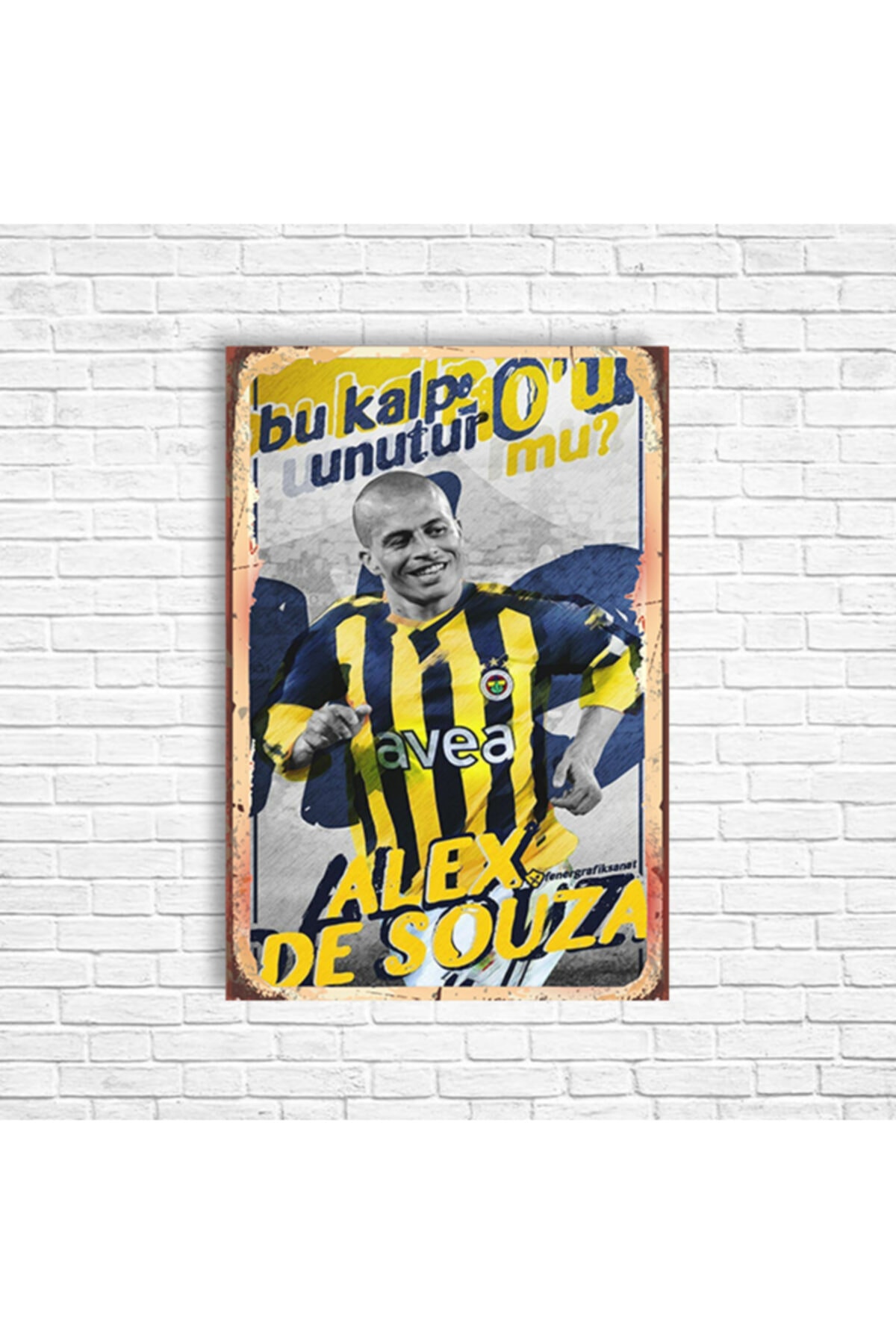 TRENDPOSTER Alex Fenerbahçe Retro Ahşap Poster