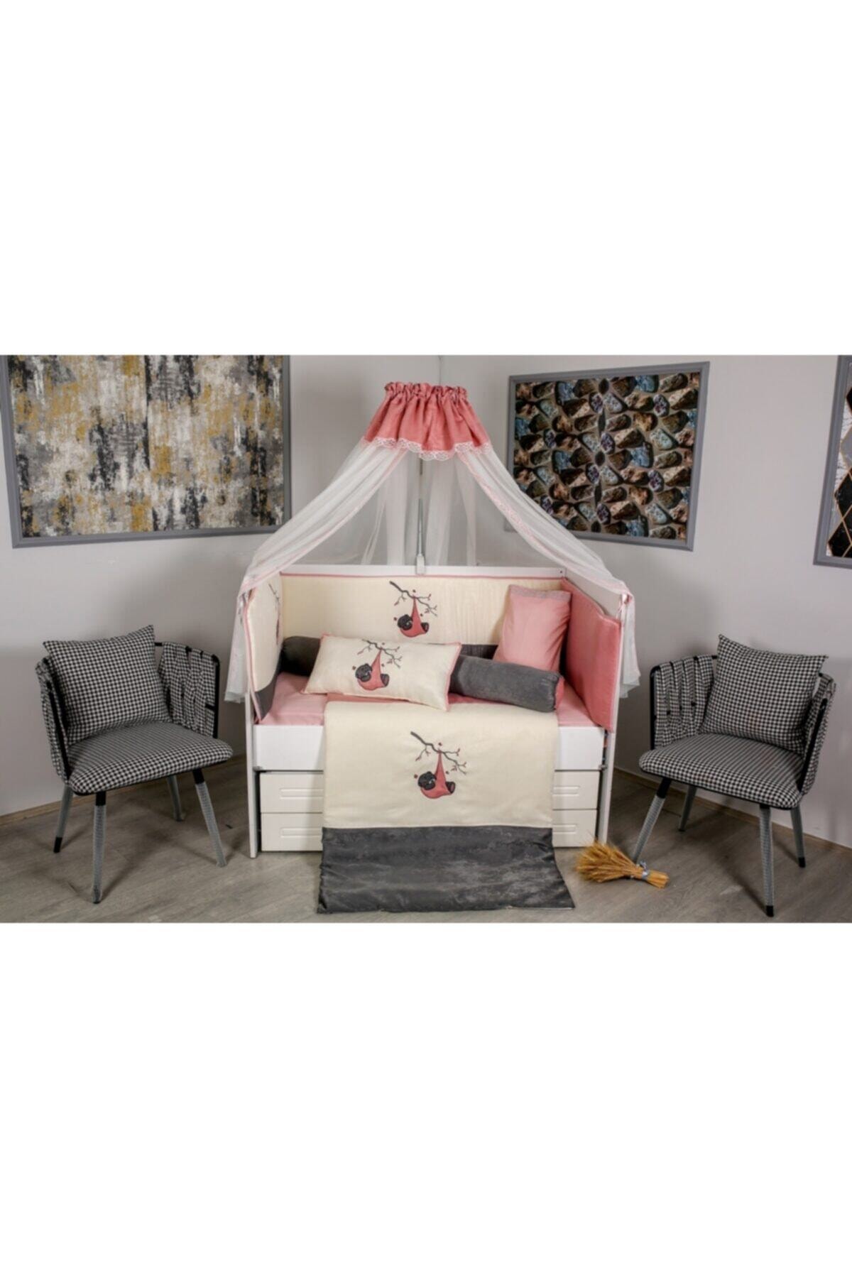 Mini Baby Soft Pudra Bebek Uyku Seti 60x120 Ölçü