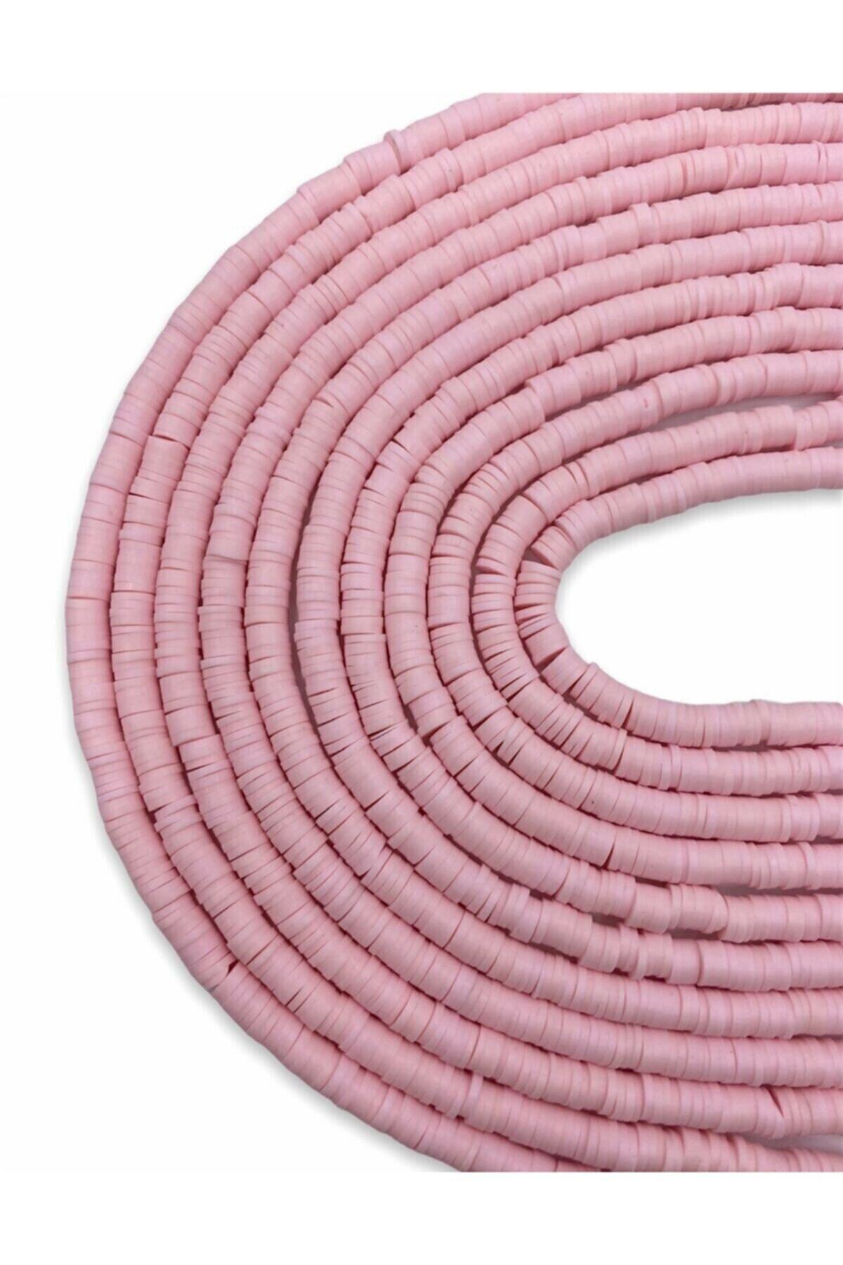 Majestic Bijuteri Fimo Boncuk Pembe Renk 1 Adet 6mm