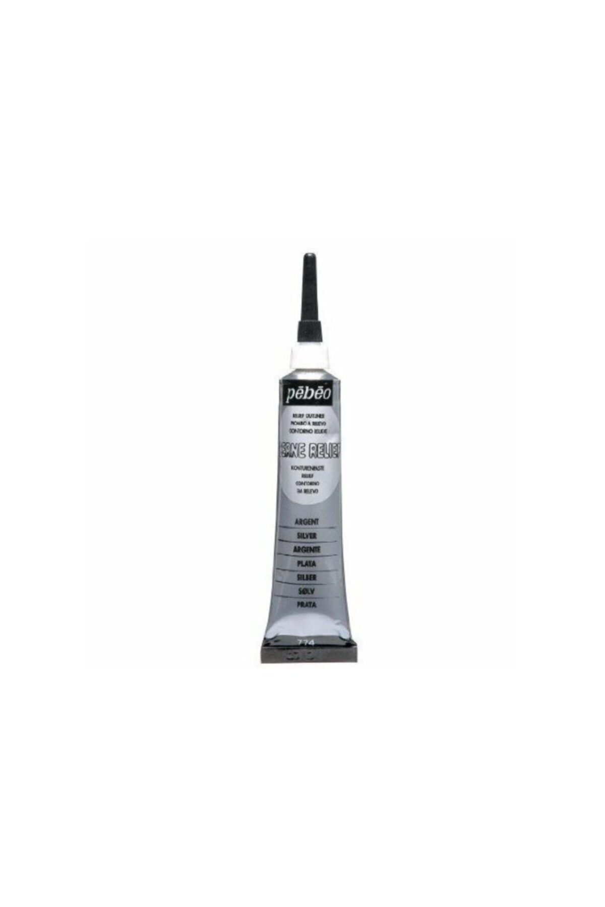 Pebeo Cerne Relief Cam Kontürü - 20ml - Silver