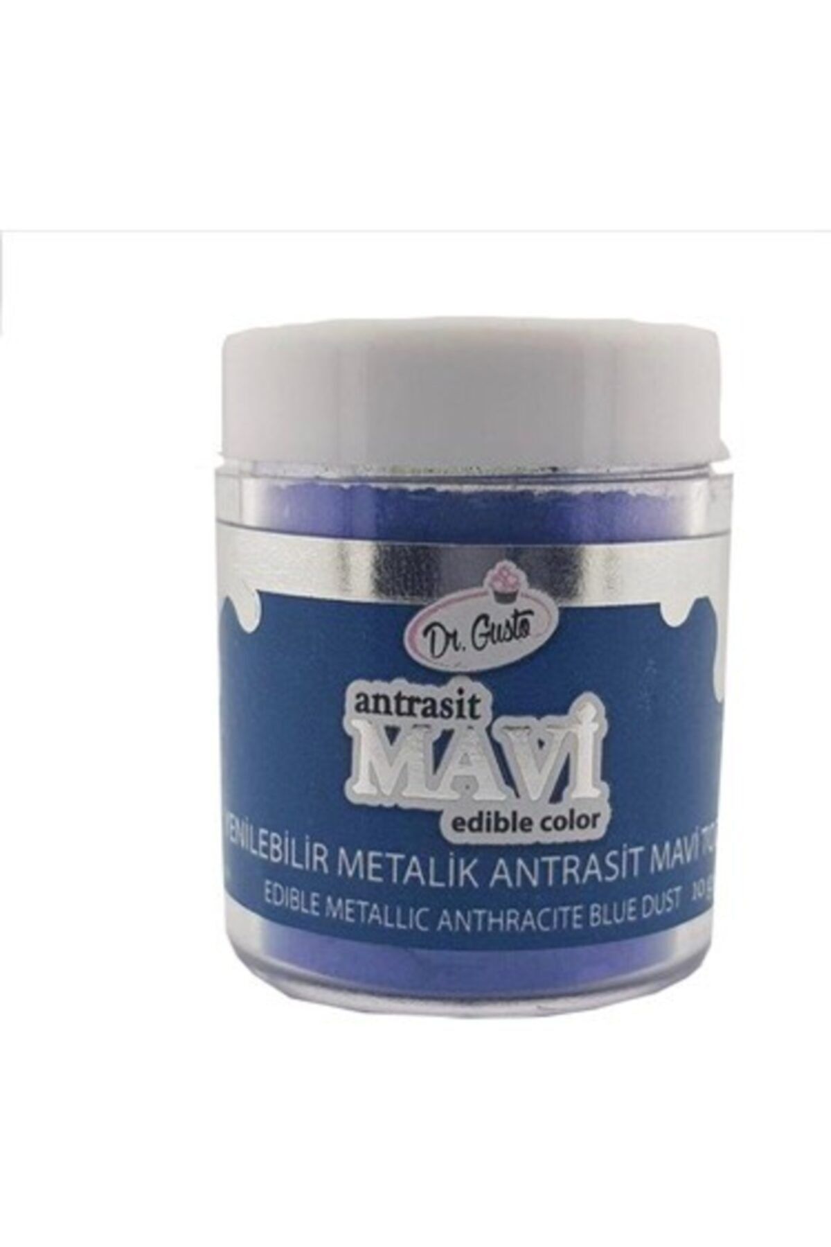 PASTRY PLANET Dr Gusto Yenilebilir Toz Yaldız Mavi Antrasit 10 Gr
