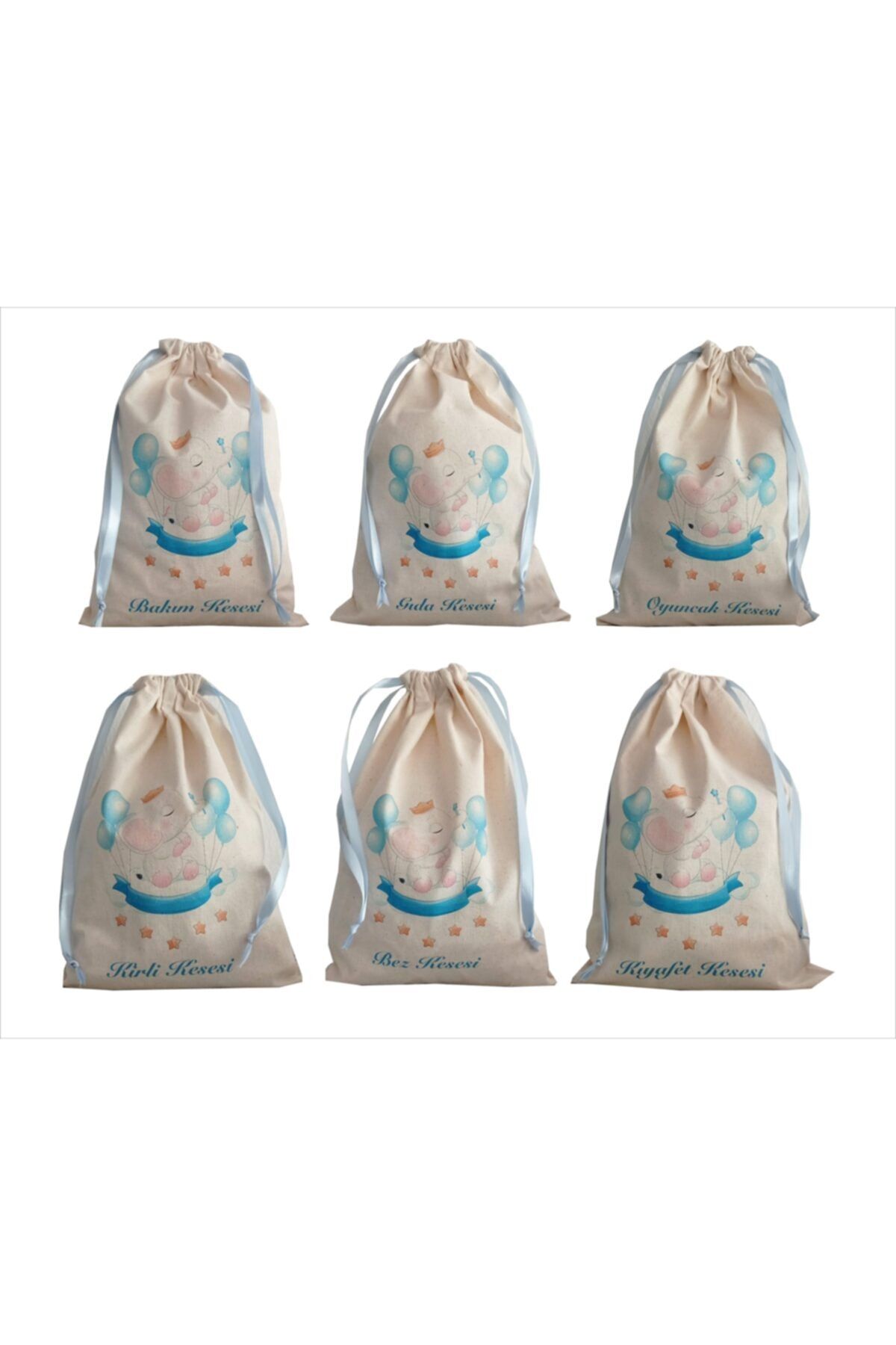 Via Erkek Bebek Düzenleme Kesesi 6'lı Set