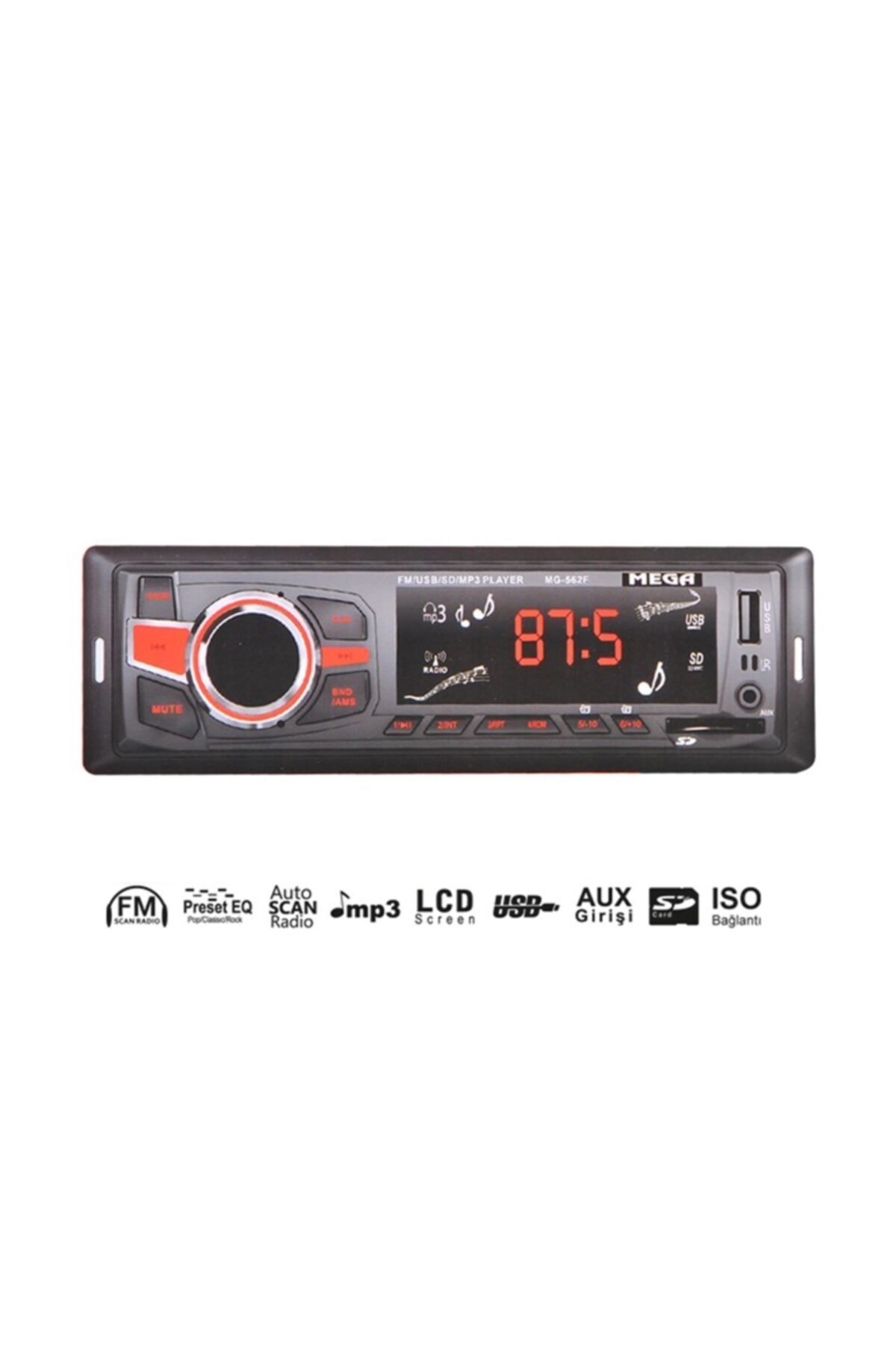 Audio System Mega Oto Teyp Usb/sd/uk/esp/fm 4x45w Iso Soketli