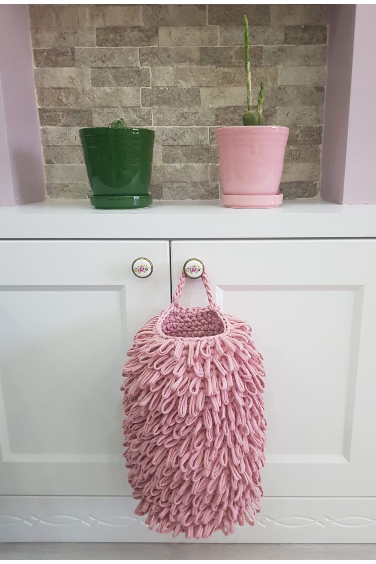ÖRGÜM Poşetlik Pembe Renk 30x15 cm
