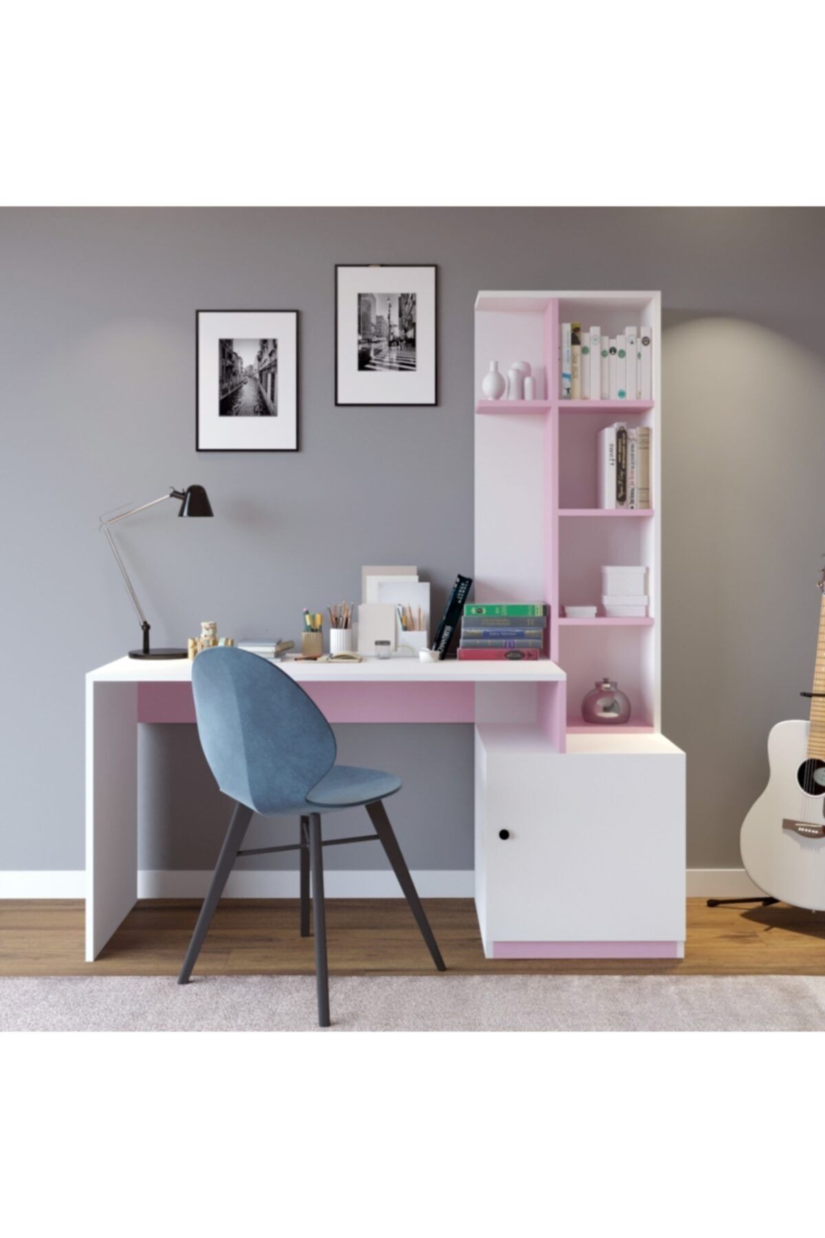 Ena Butik 120*78*50 Candan Çalışma Masası Pembe