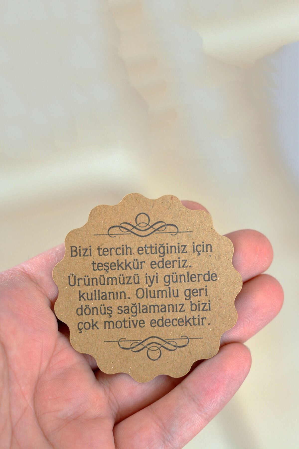 Znl Home 100 Adet E-ticaret Satıcıları Için Teşekkür Ederiz Kağıdı Yapışkansız Kraft Kağıt