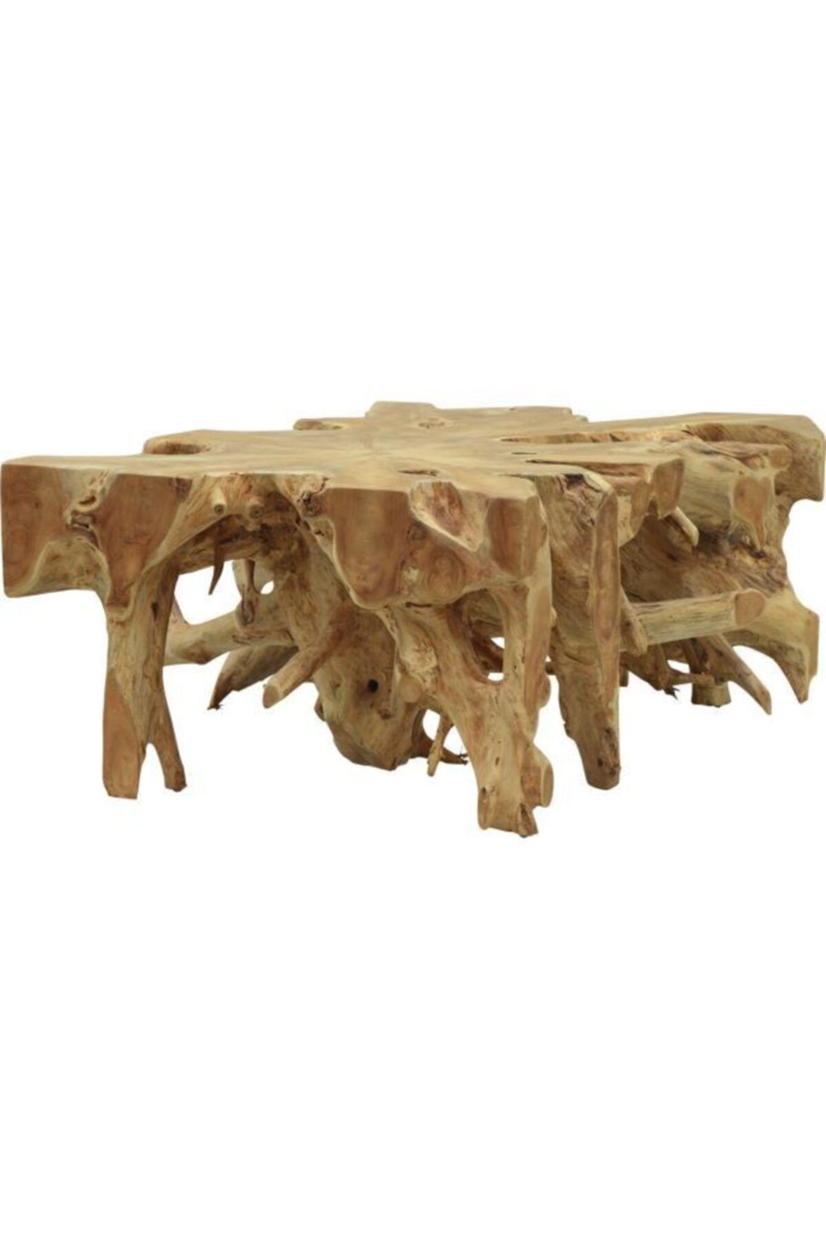 KOZA WOOD Tik Ağacı Kökünden Yapılmış Orta Sehpa