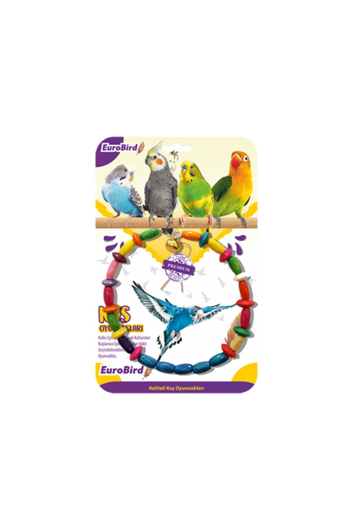 EUROBIRD Kuş Oyuncağı Renkli Daire Salıncak