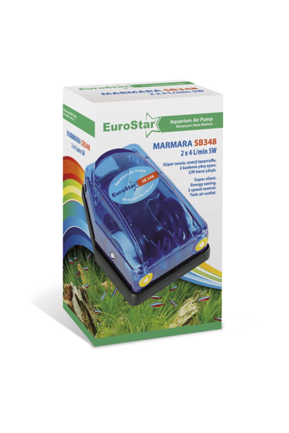 EuroStar Marmara Hava Motoru Sb 348 Çift Çıkışlı 2x4l 5w